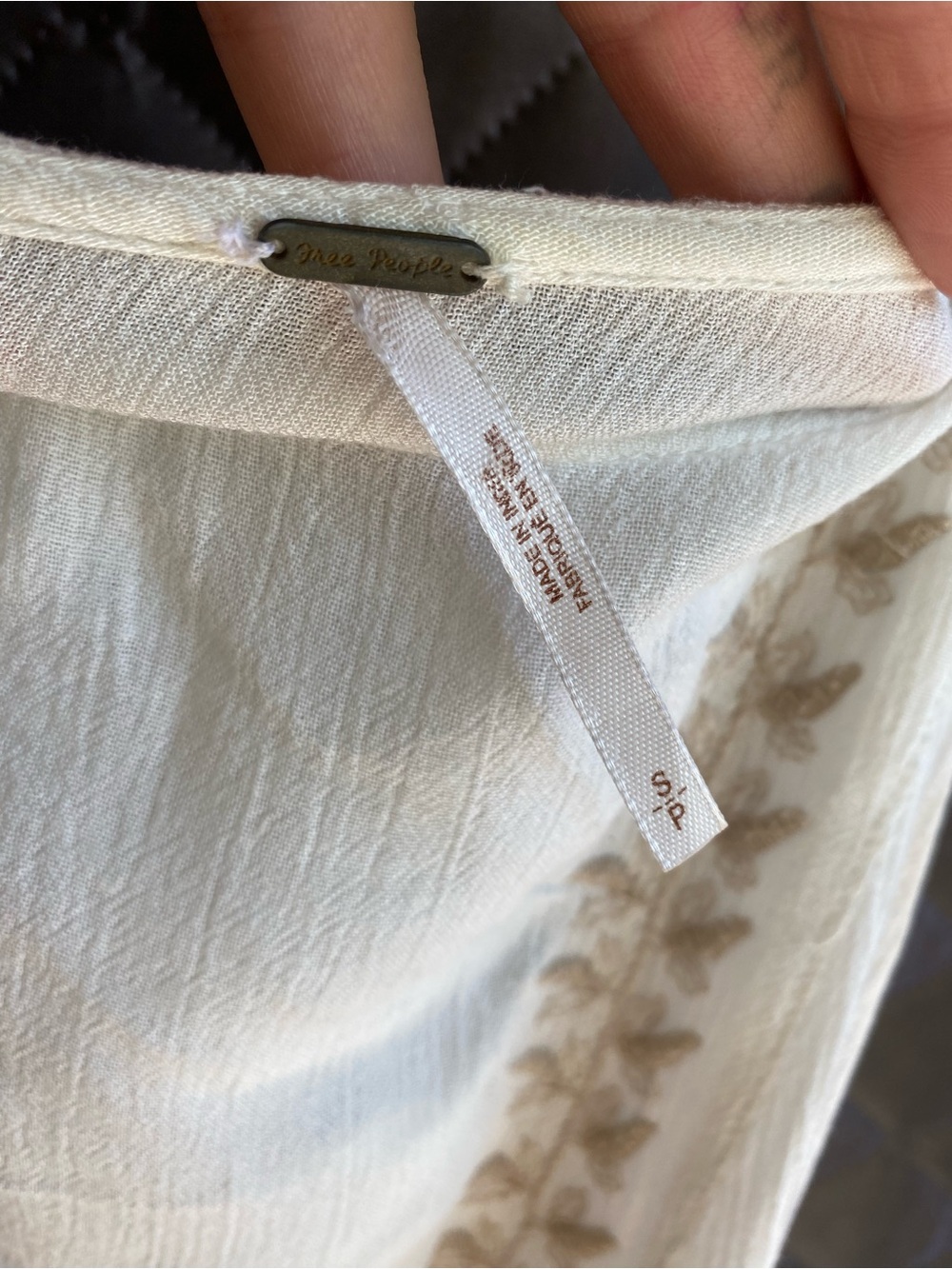 Free People Meadows Of Medallion Embroidered Boho slip dress S - Picture 4 of 4